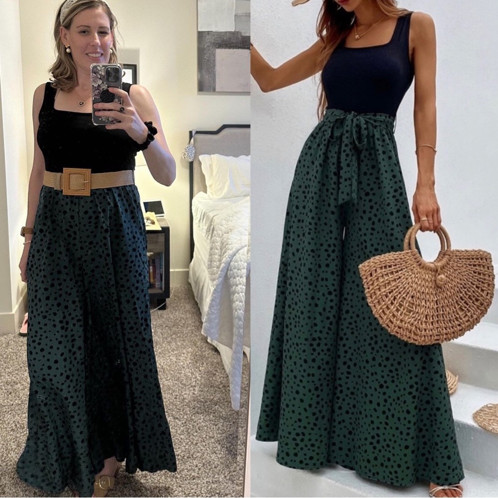 Boho Leopard Print Wide leg Jumpsuit